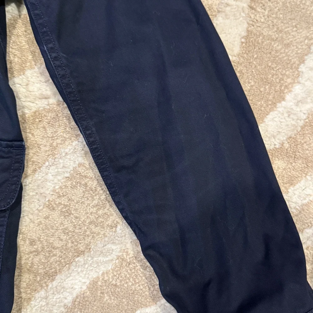 J. Crew Resin Navy Utility Jacket with Hood
